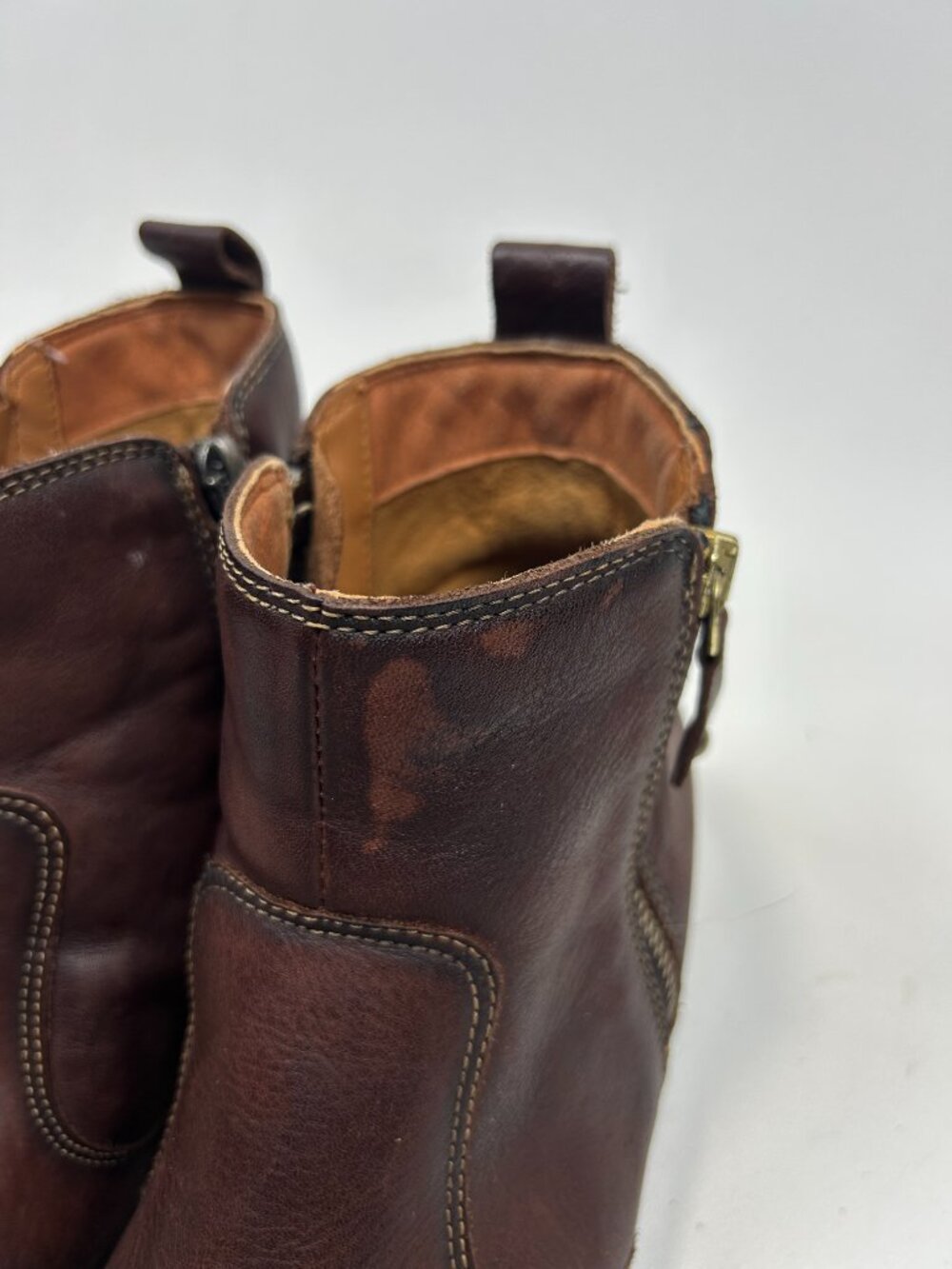 PIKOLINOS Ankle Boots Booties Granada WOW-8988 Leather Dual Zipper Brown EU 40 - Picture 3 of 13
